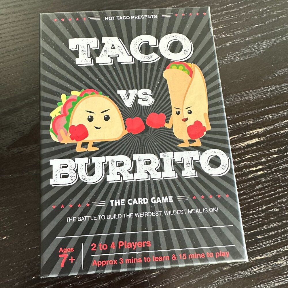 Taco vs Burrito Card Game